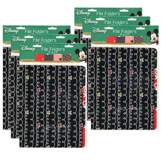 Disney® Mickey Color Pop! File Folders, 6 Packs of 4